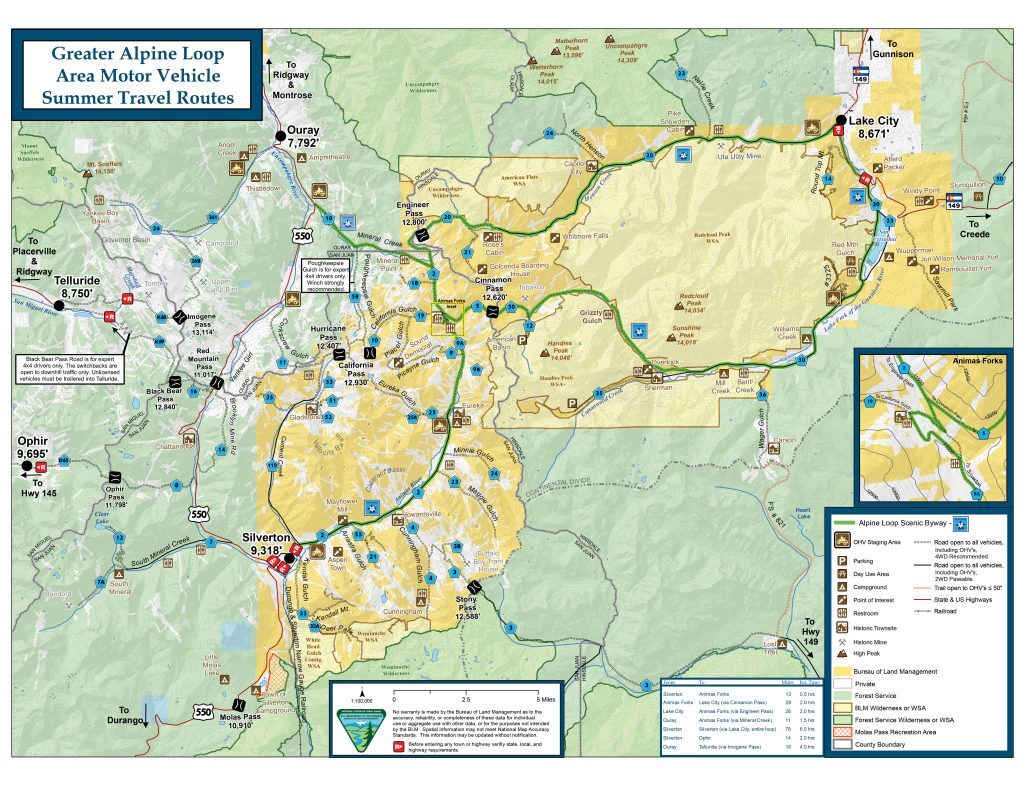 BLM Alpine Loop Map